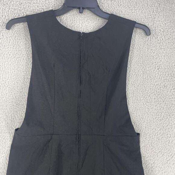 Hell Bunny Dress Womens Extra Large XL Black Sleeveless Deep V Neck Pencil Layer - Picture 13 of 13